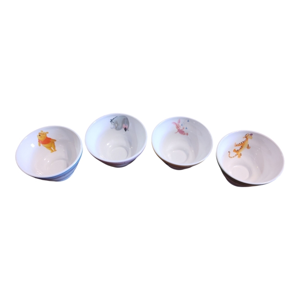 Disney Winnie The Pooh Ceramic Bowl Set Piglet Eeyore Tigger Winnie The Pooh